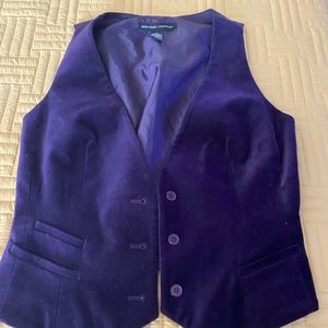 Velvet purple vest